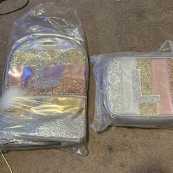 Girls Matching Backpack/lunch Box Set (price Negotiable)