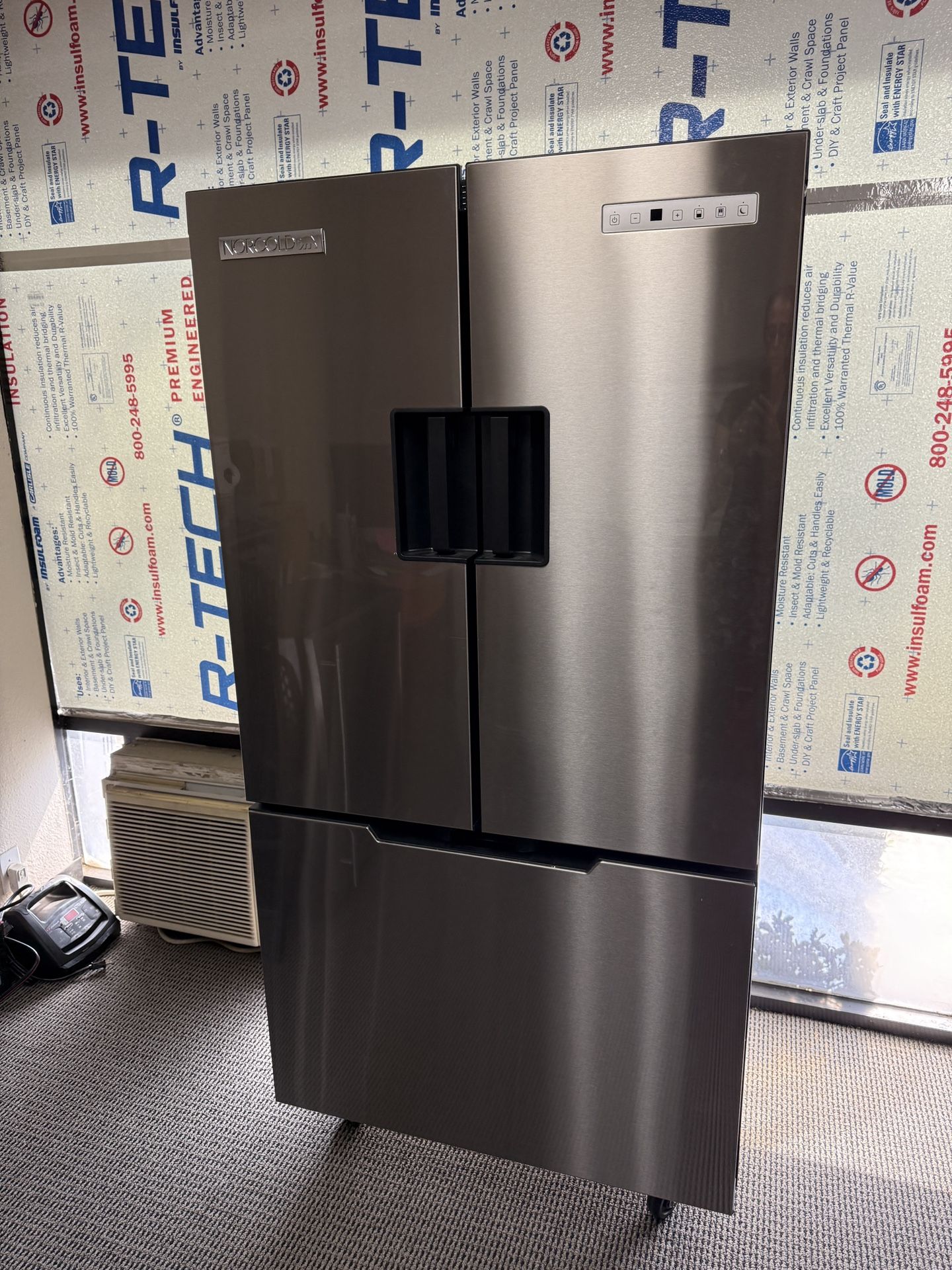 Norcold N15DCSS - Polar Elite™ 15 cu ft Stainless Steel AC/DC Built-In French Doors 12 Volt