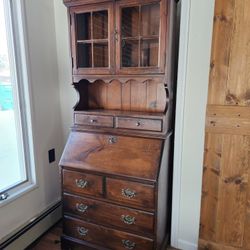 Solid Wood Antique Secretary Desk