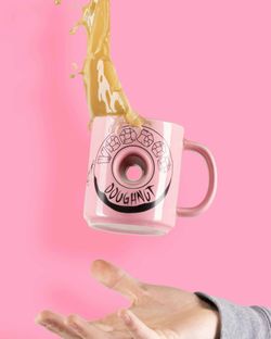 Voodoo Doughnut Pink Hole Coffee Mug