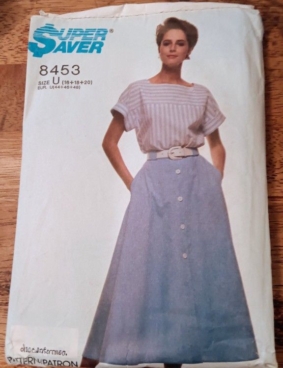 Super Saver Plus Size Skirt & Top Pattern