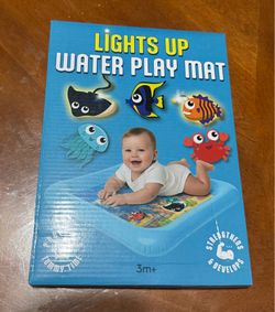New light up water play mat for babies toddlers