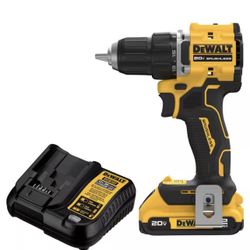 DEWALT Atomic 20V Lithium-Ion Cordless Compact 1/2 in. Drill/Driver Kit with 2.0Ah Battery and Charger