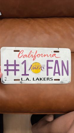 #1 Lakers Fan License Plate