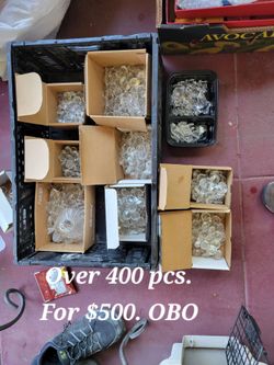 Crafter LOT OF 400 Crystals Suncatchers 3 Sizes