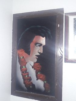 Elvis velvet picture frame
