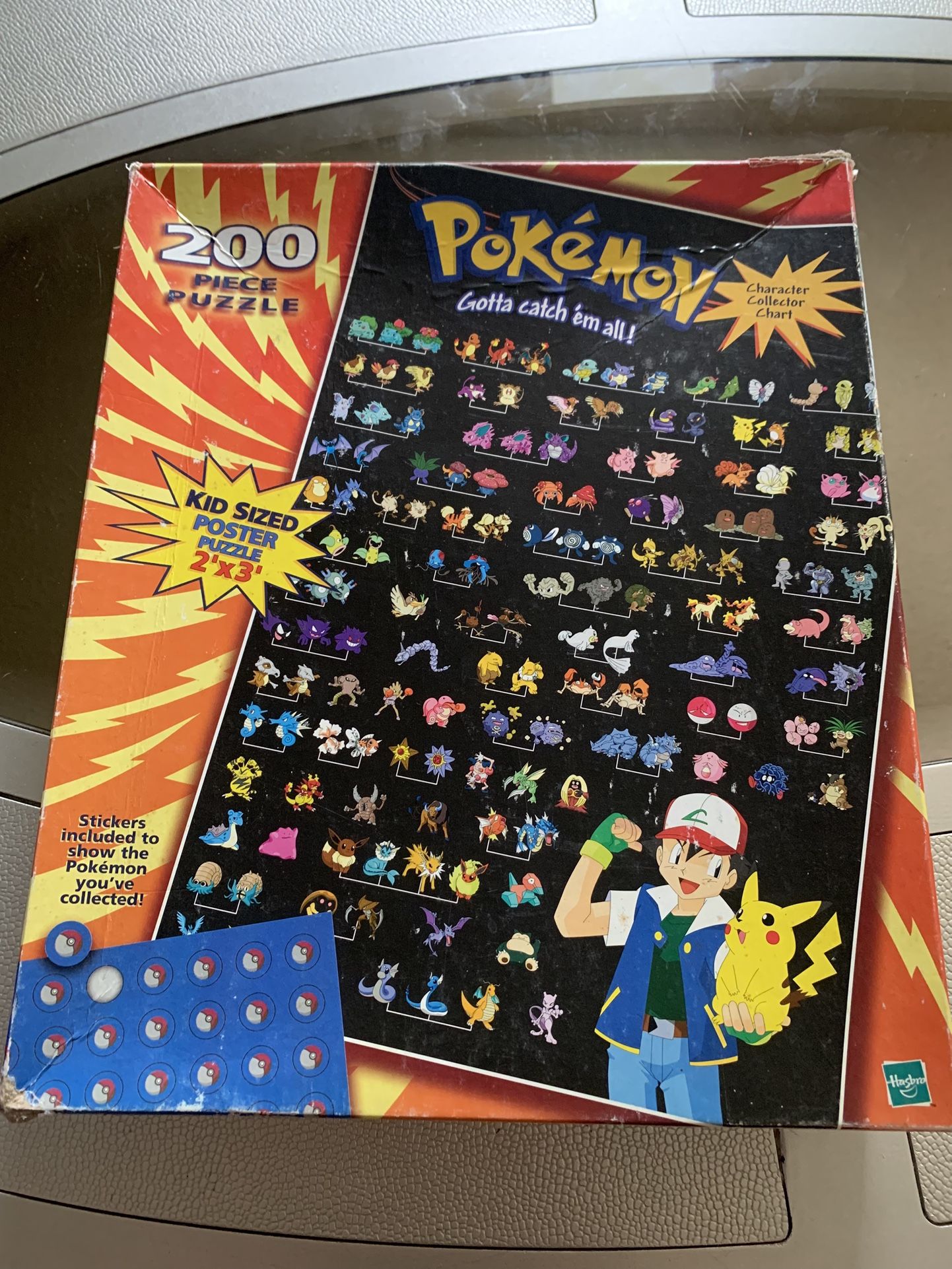 1999 Vtg Pokemon 200 Piece Jigsaw Puzzle Gotta Catch 'em All - Complete
