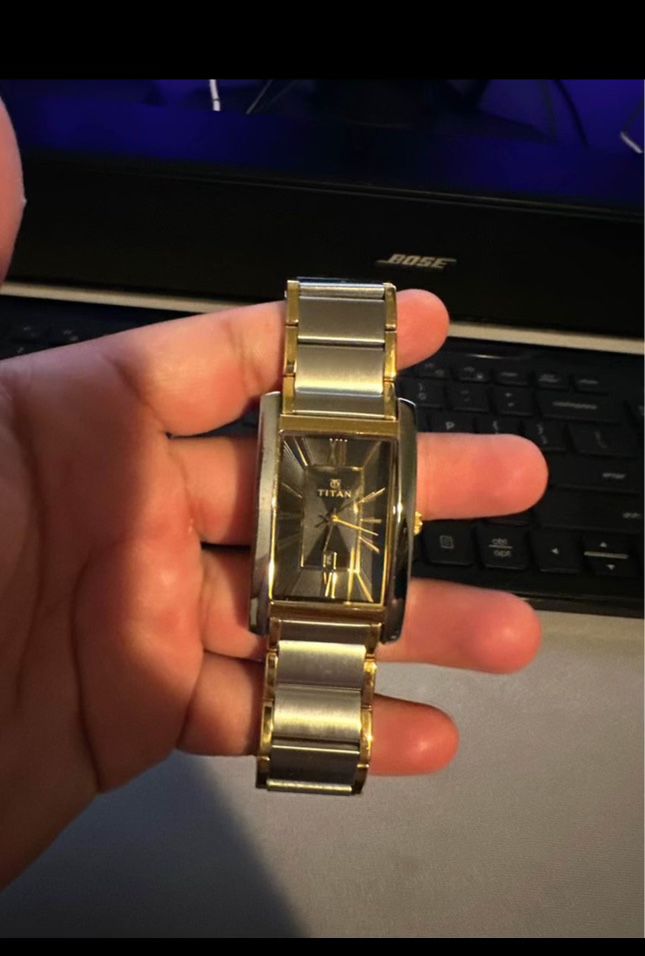 Titan Silver Watch 