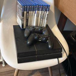 PS4 w/controllers And Games