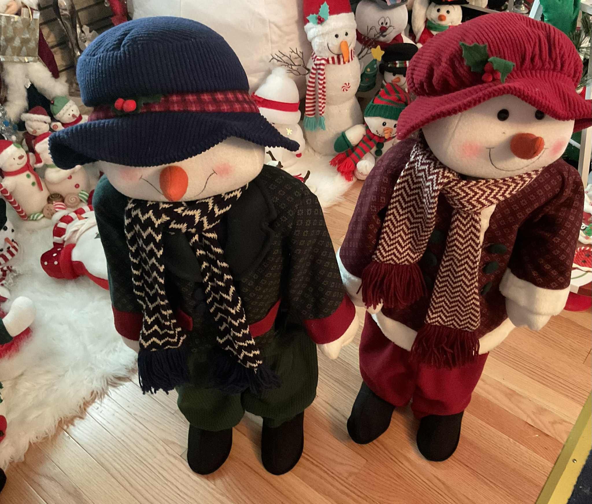 Set Of Mr&Mrs. Snowman-34 Inches Tall