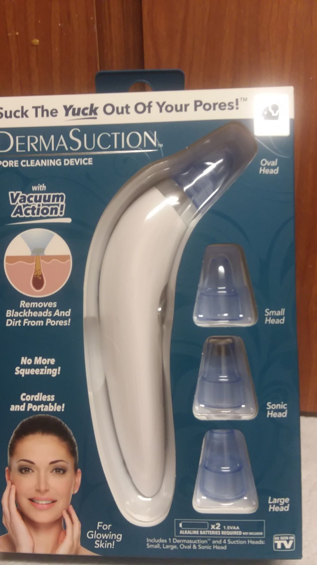 Derma suction pore cleaning device suck the duck out of your pores with vacuum action