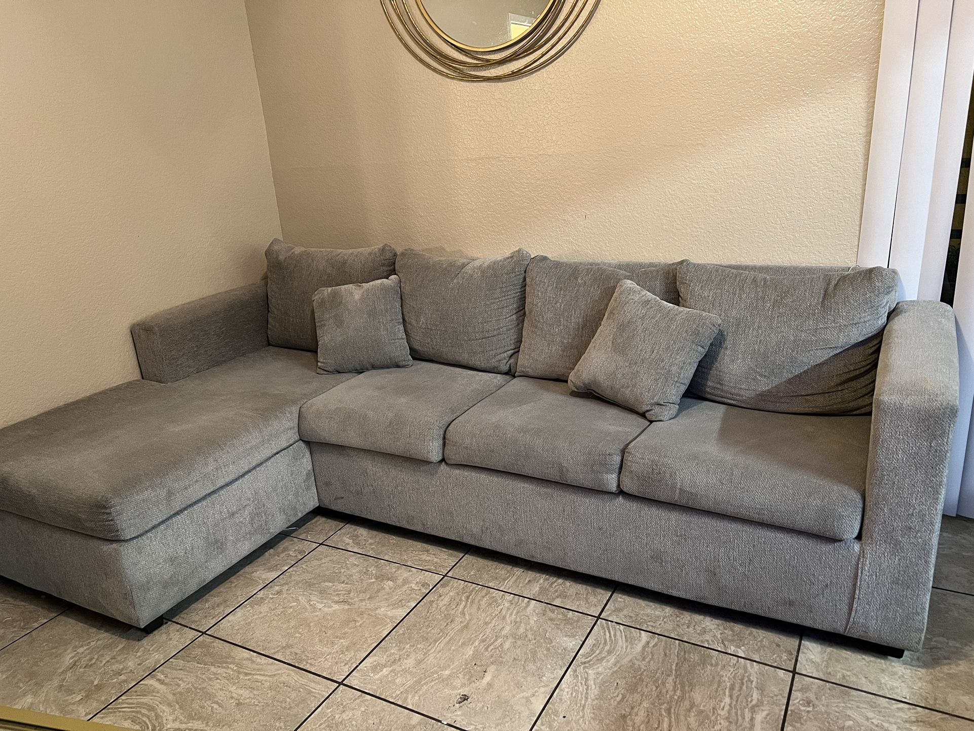 Gray 3 Piece Set Couch 