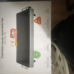 Chefman XL Glass Top Warming Tray