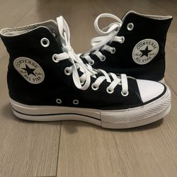 Black Converse Platforms 
