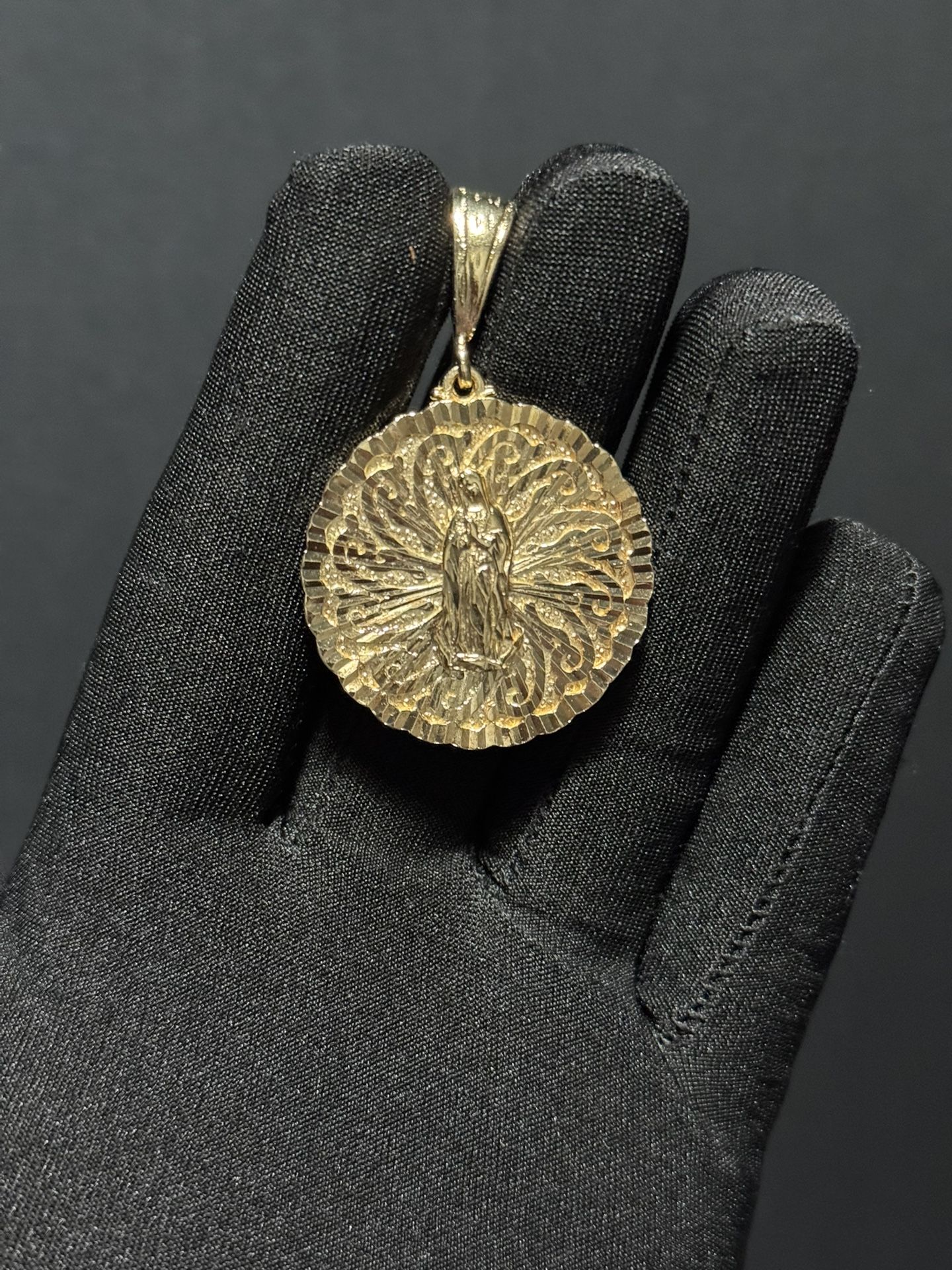 14K Gold filled Virgin Mary Pendant