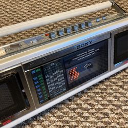 Sony ZX-5S Pearl White Boombox APM Speakers