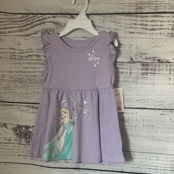 NWT Elsa Purple toddler Dress size 12 months 