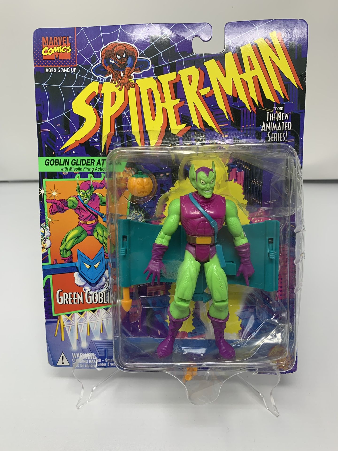 Vintage Green Goblin Action Figure from the 90’s Spider-Man The Animated series (Brand New)