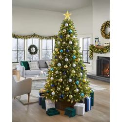 Willow Creek Spruce 7.5 ft Pre-Lit Christmas Tree — $159 at Home Depot, selling $120