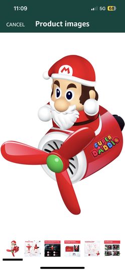 GENANY Super Daddio Pilot Christmas Car Air Freshener Dad Christmas Gifts, Rotating Propeller Dad Gifts, Car Fresheners Air Vent, Car Aroma Diffuser C