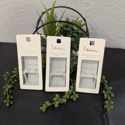 I AM Sterling SILVER 925 Argent 925 Earrings with Zirconia