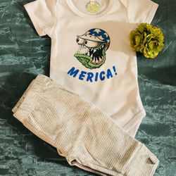 6-9 Month Rat Fink Inspired One Pc Shirt