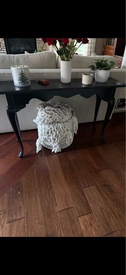 Black console table