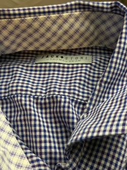 Men button down long sleeve dress shirt size XL Jack  Stone XL