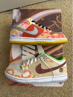 Size 7 (Used once, not official, comes with Shanghai special box) - Nike sb dunk low street hawker
