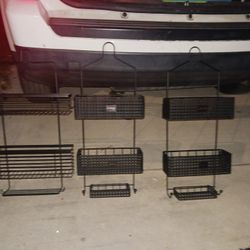 3 New Black Metal Made Shower Caddys 8 Each Paid 26 Each