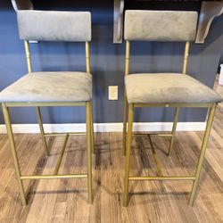 Bar Stools - Counter height- Set Of 2 
