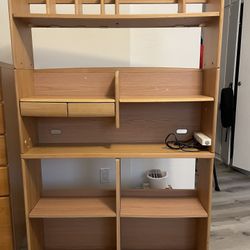 KOIZUMI Step-Up Desk Bookshelf – Japan Quality / With Power Outlet