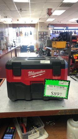 1003 Milwaukee Vacuum 0880-20 M18 2 Gallon Wet/Dry Shop Vacuum Tool Only No Battery 594547