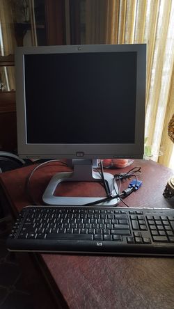 Monitor and keyboard HP brand