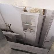 Threshold  Shaker Towel tower with finish