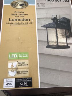 Hampton Bay exterior light