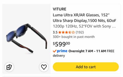 Viture Luma Ultra XR/AR Glasses. New…..