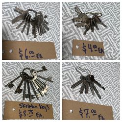 Skeleton Keys 🔑 Each Sold Separately 