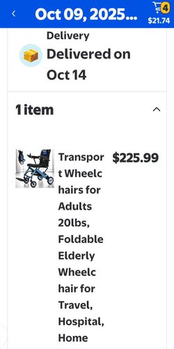Ultra Lightweight Wheelchair (Foldable)