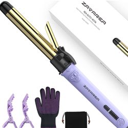 ZAVAREA Rotating Curling Iron Professional 1 in Titanium Automatic Hair Curler