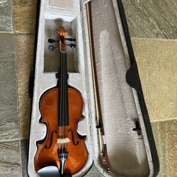 Violin With Case And Bow