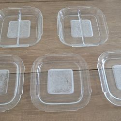 Sunbeam 1939 New York Worlds Fair T9 Toaster Glass Hostess divided trays. With Buffet Service set