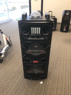 4,000 watt rechargeable Bluetooth speaker/aux/fm/USB and SD port/microphone for karaoke/brand new!!