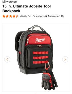 Milwaukee 15" backpack New