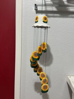Sunflower Wind Chime Hanging Decoration