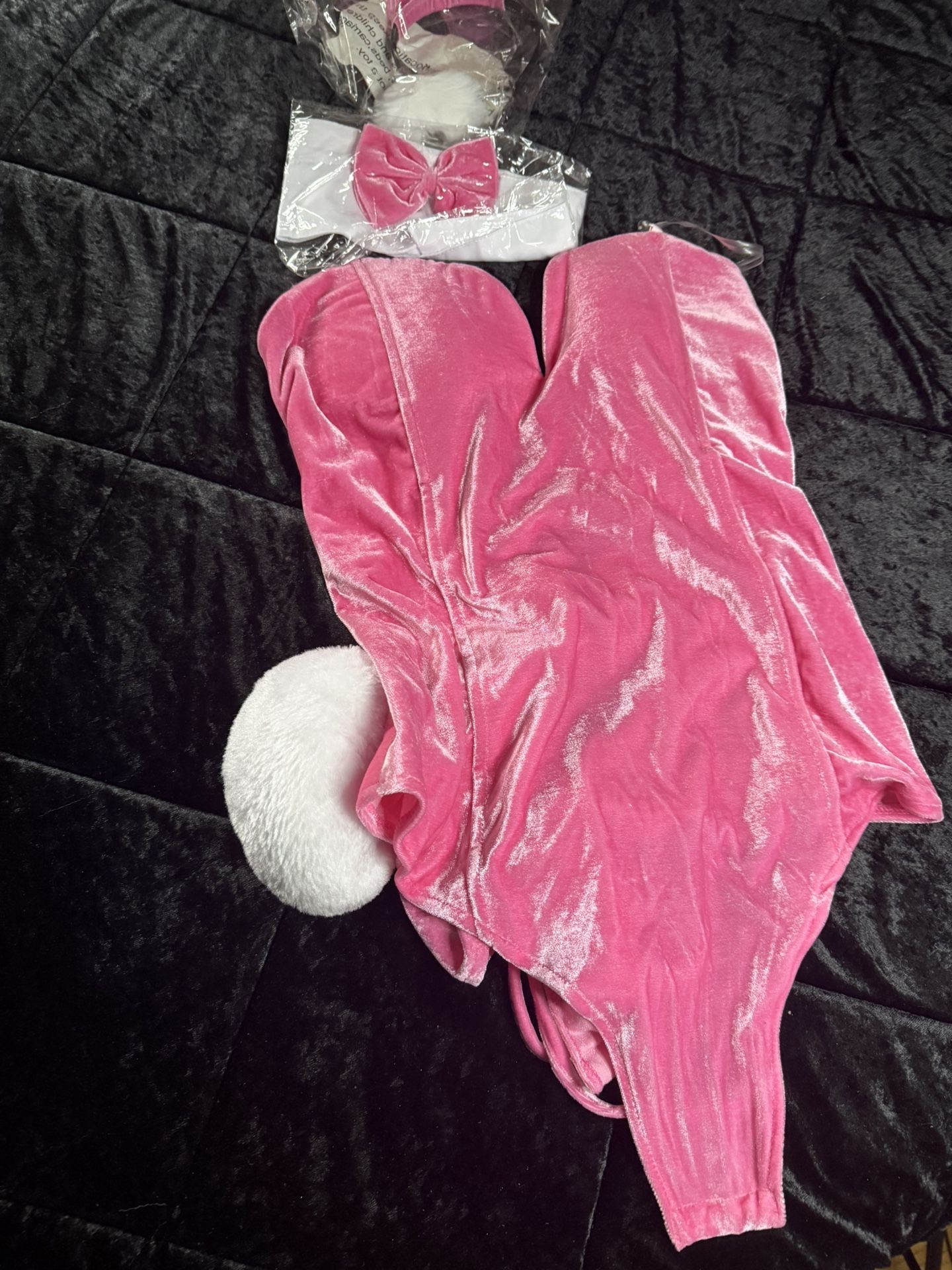 Women’s Hot Pink Bunny Costume With Accessories