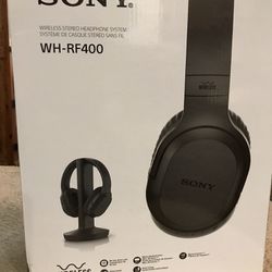 Sony WHRF 400 RF Wireless Headphones-Black 