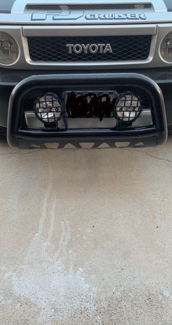 Off-road push bar with lights