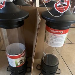 4 Pack** Squirrel Shield Metal Hanging Squirrel-Resistant Tube Bird Feeder- 3-Lb