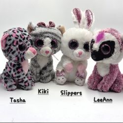 4 Pcs Ty Beanie Boos Plush 